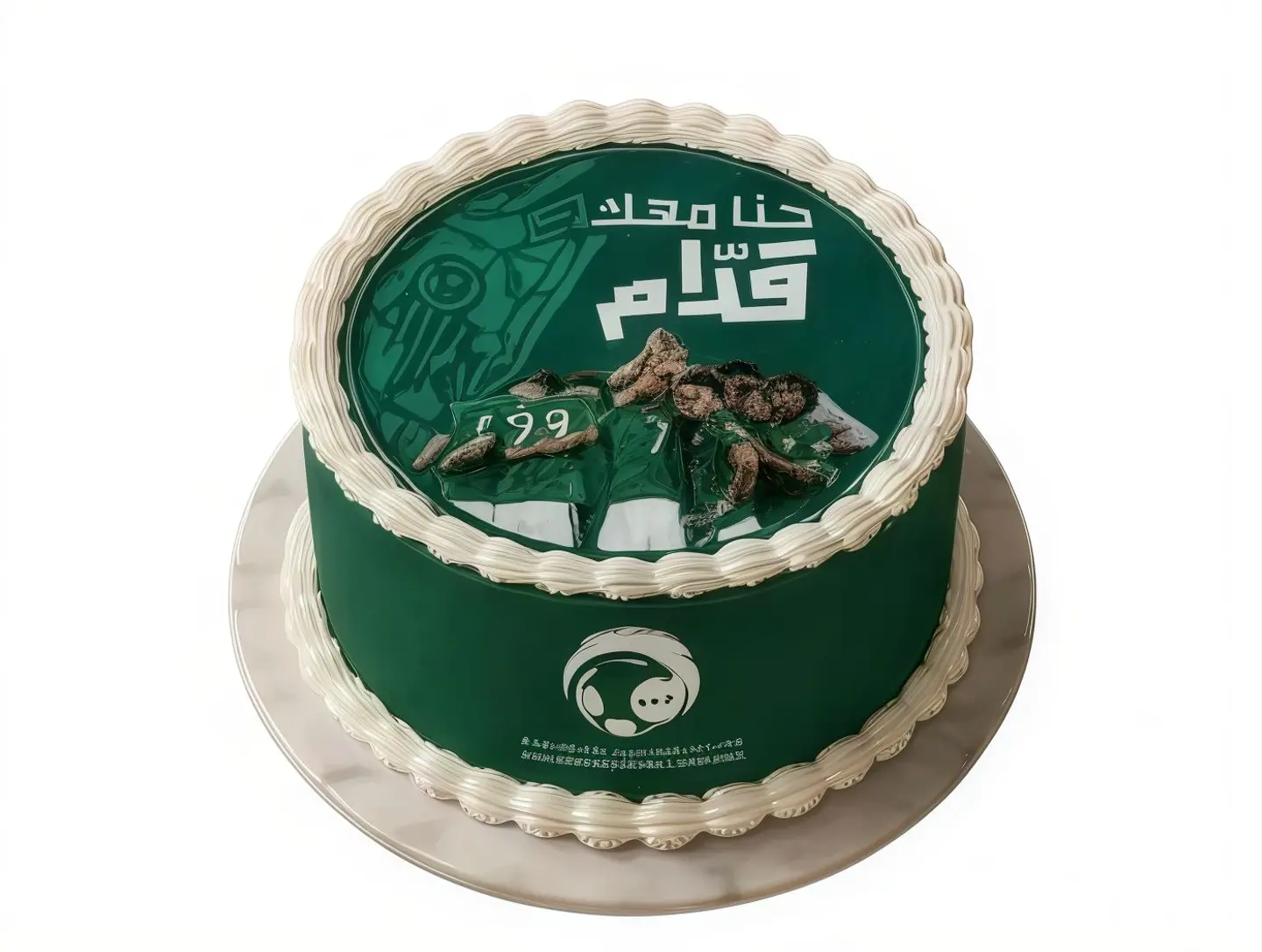 The World Cup Cake In Front Of Al Yalakhader - Medium Cake (Best Choice) 3 6