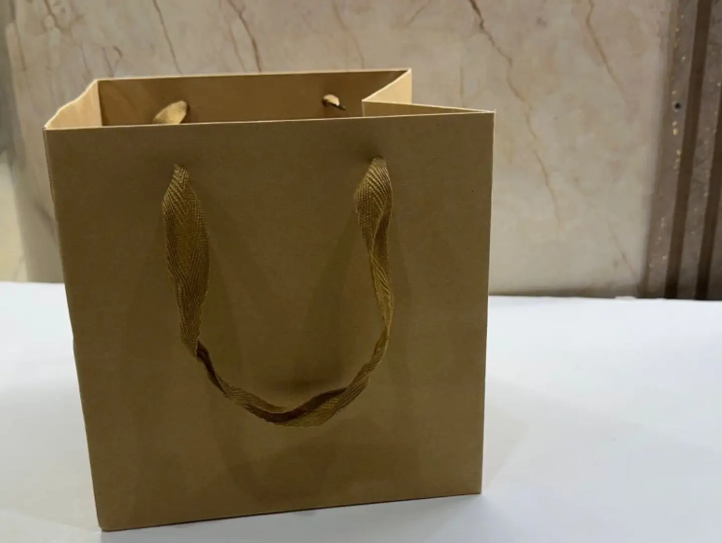 Large Beige Gift Bag