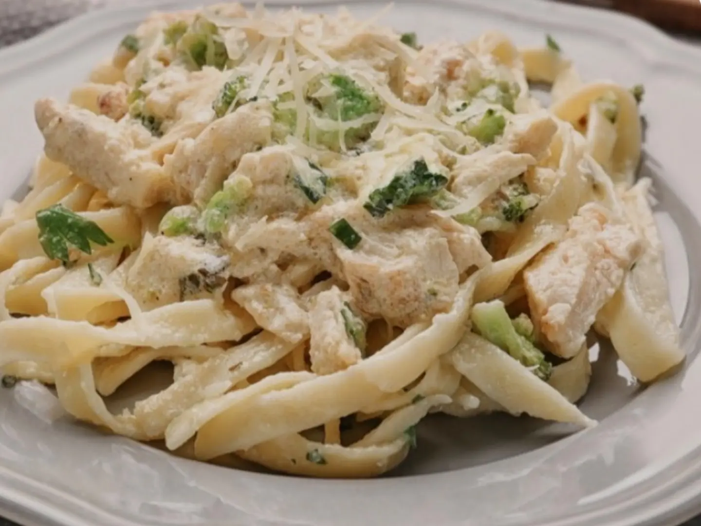 Mushroom Cream Pasta