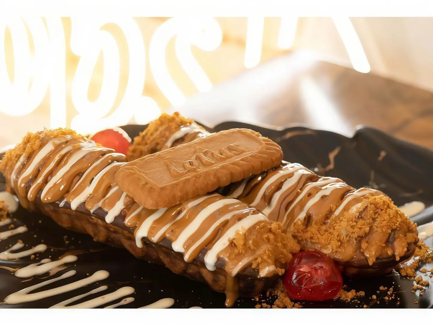 Croissant Waffle Lotus