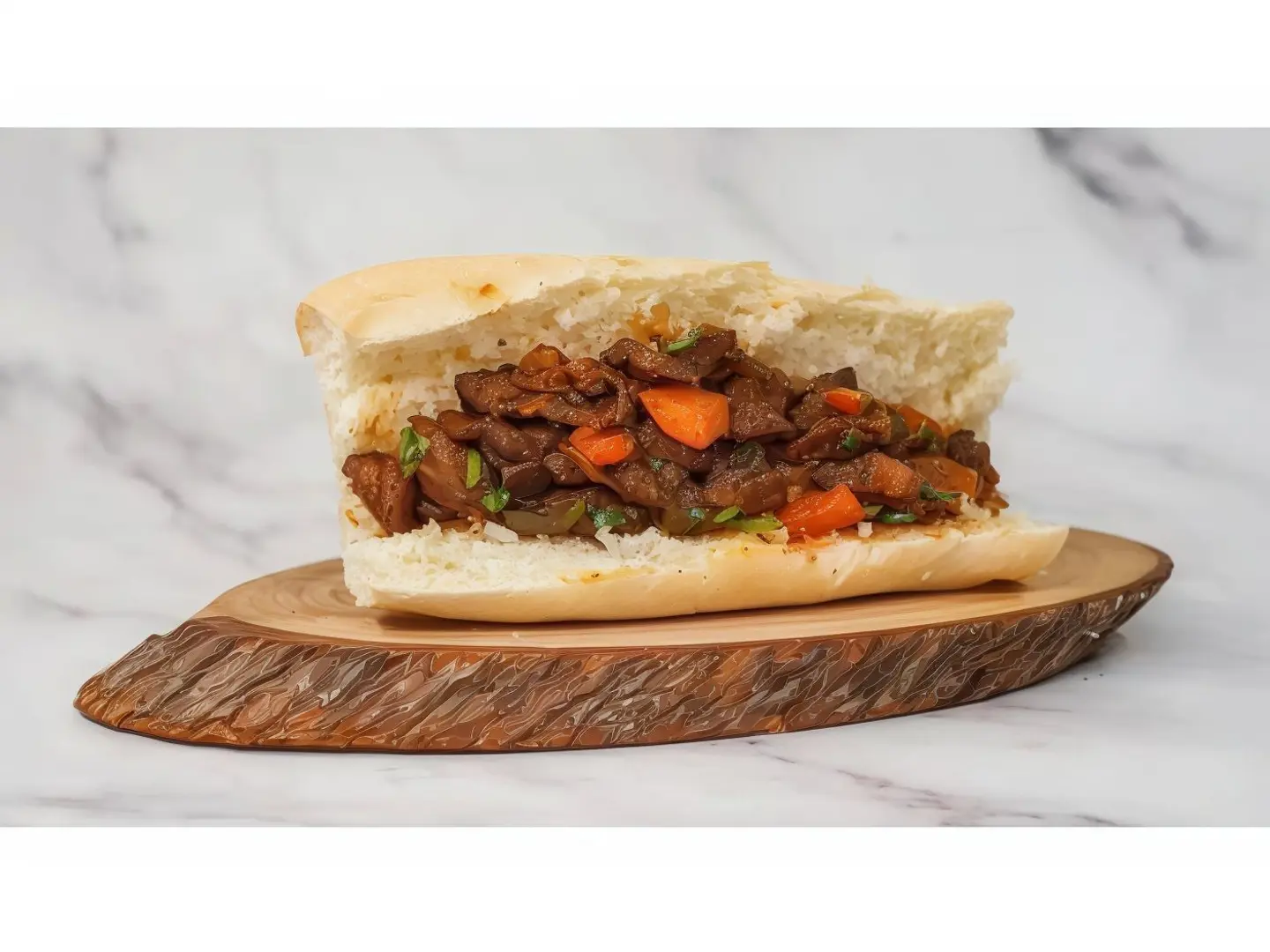 Chicken Muqallal Sandwich With Kashkaval