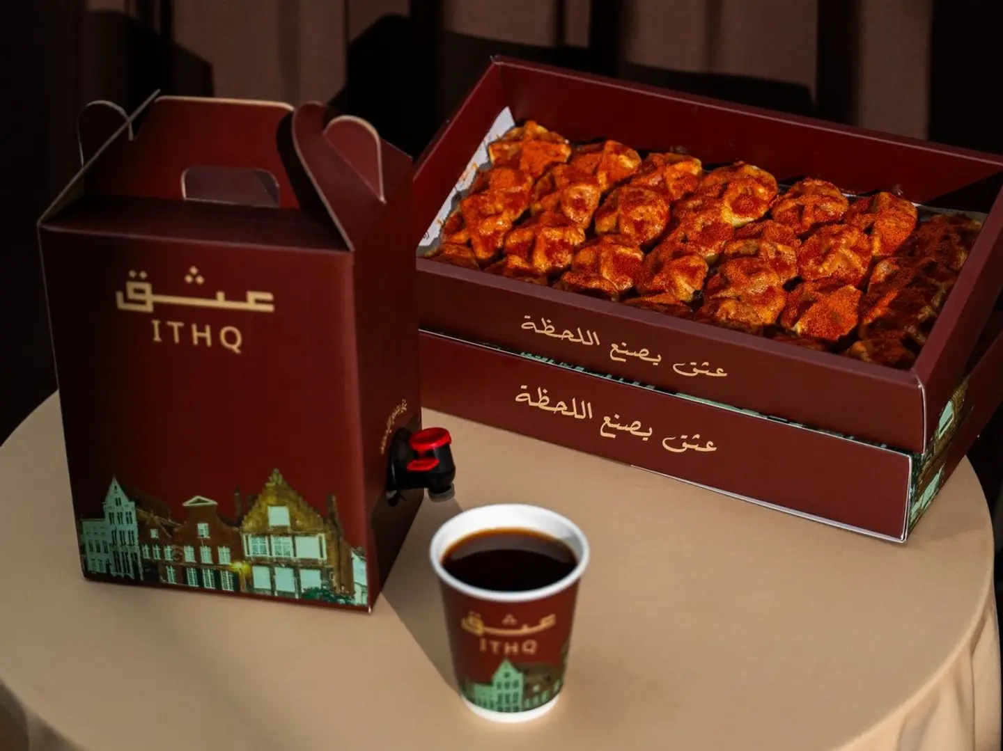 بوكس وافل-حليب محمس