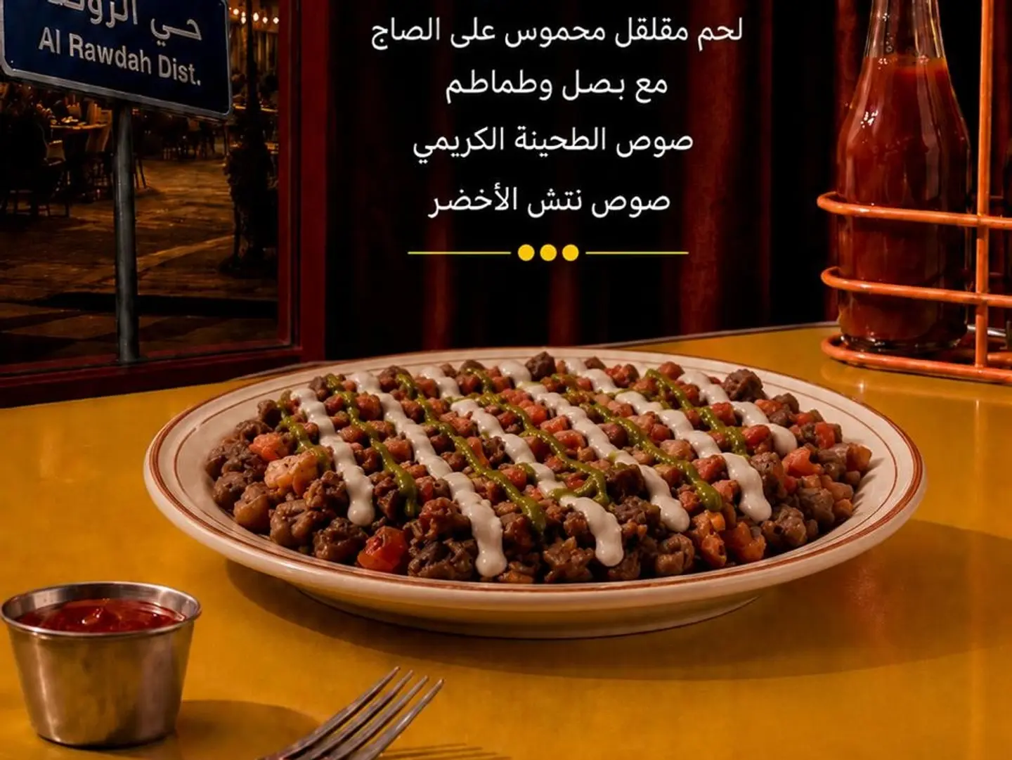 صحن مقلقل لحم