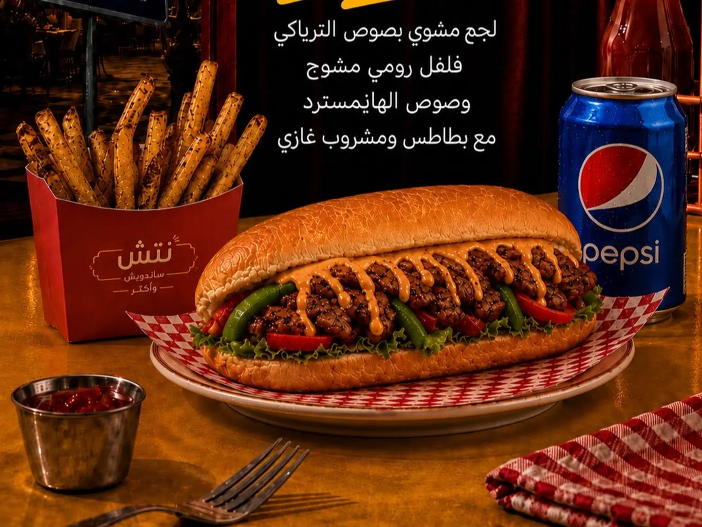 وجبة ترياكي لحم