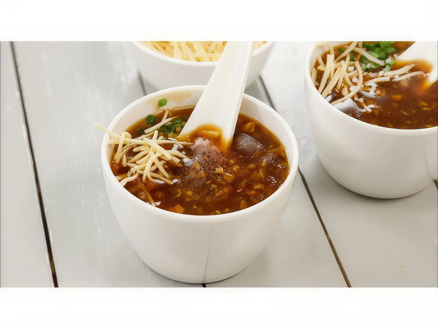 شوربة مانتشو نباتية