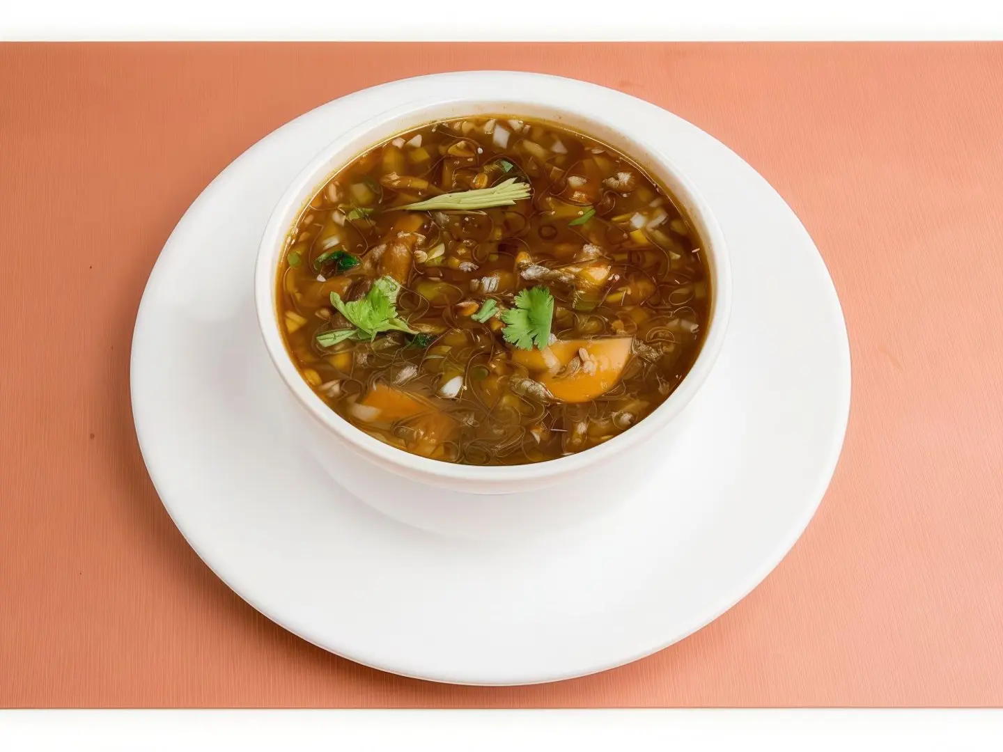 شوربة مانتشو بالدجاج