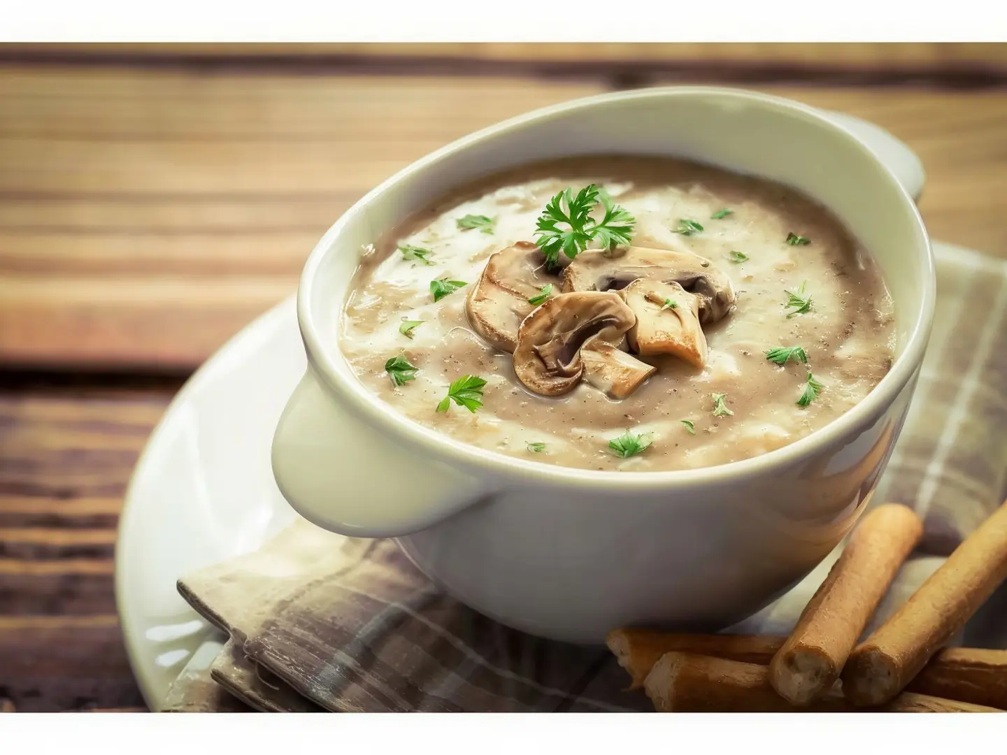 شوربة كريمة الفطر