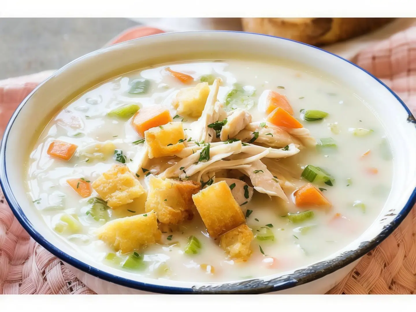 شوربة كريمة الدجاج