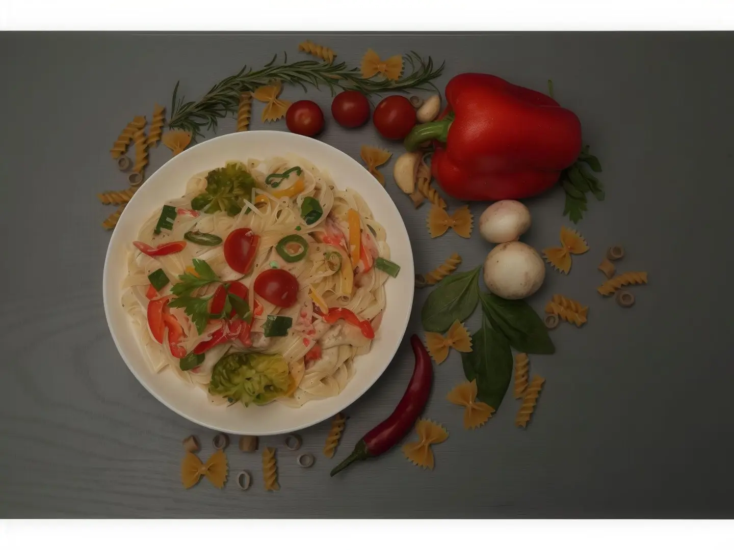 Grilled Chicken Pasta With Vegetables