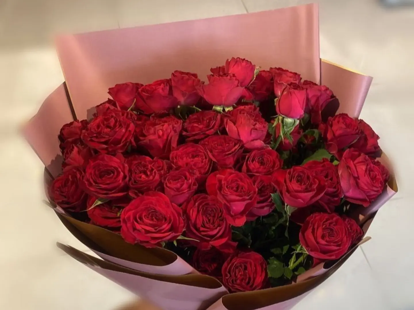Elegant Bouquet With Red Flowers