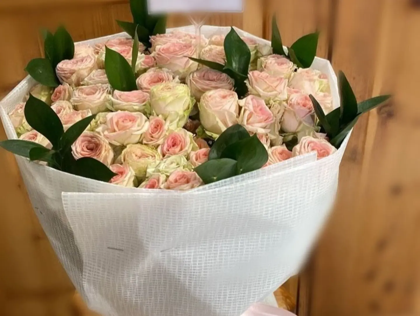Bouquet With Premium White Wrapping