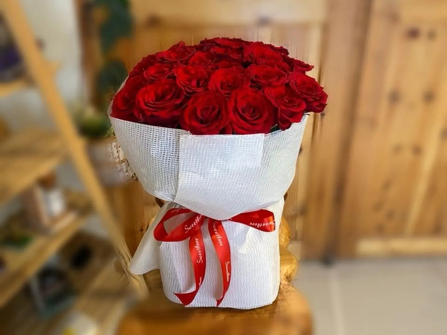 I Love You Bouquet With Red Roses