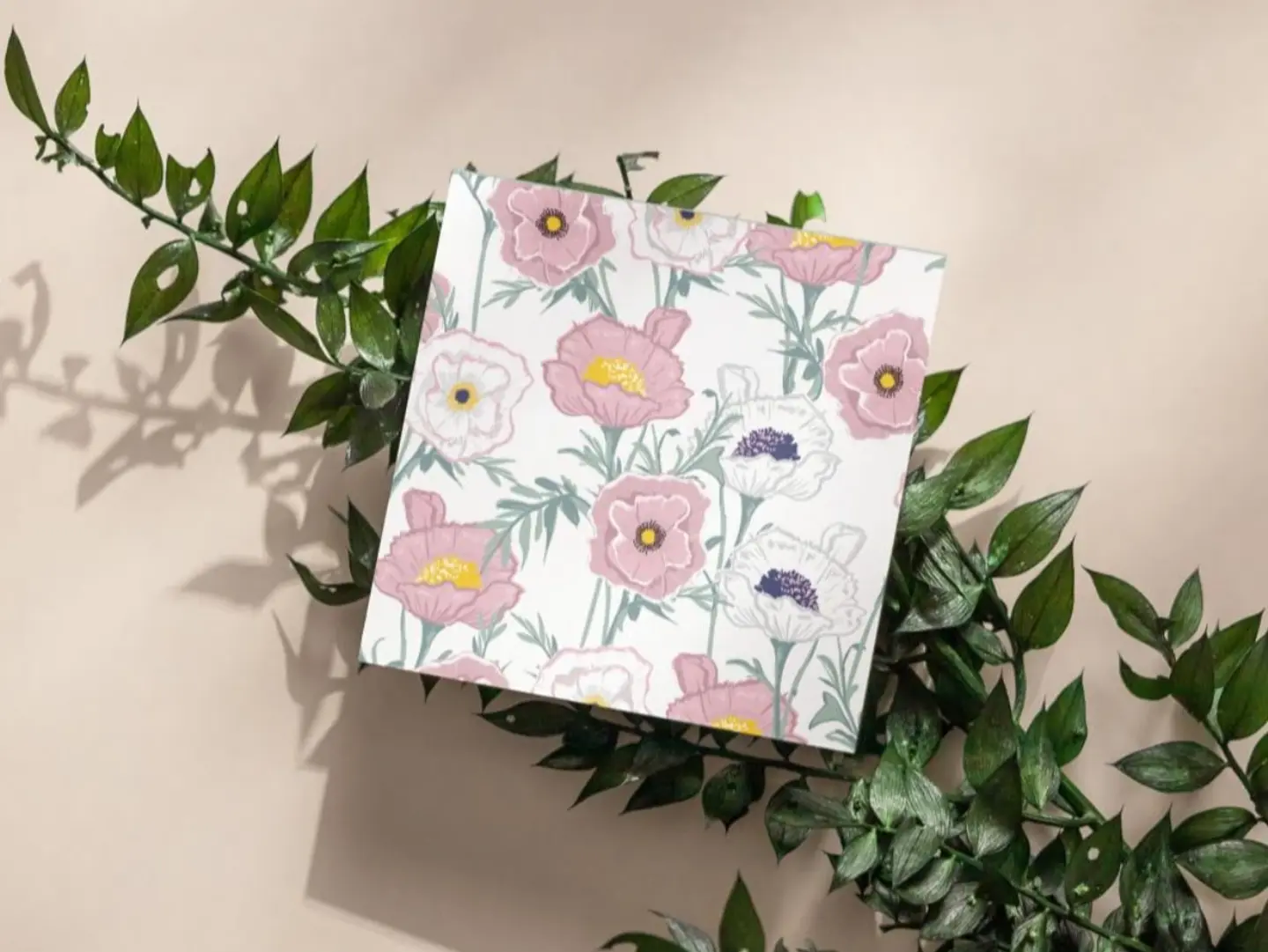 Card With Colorful Roses