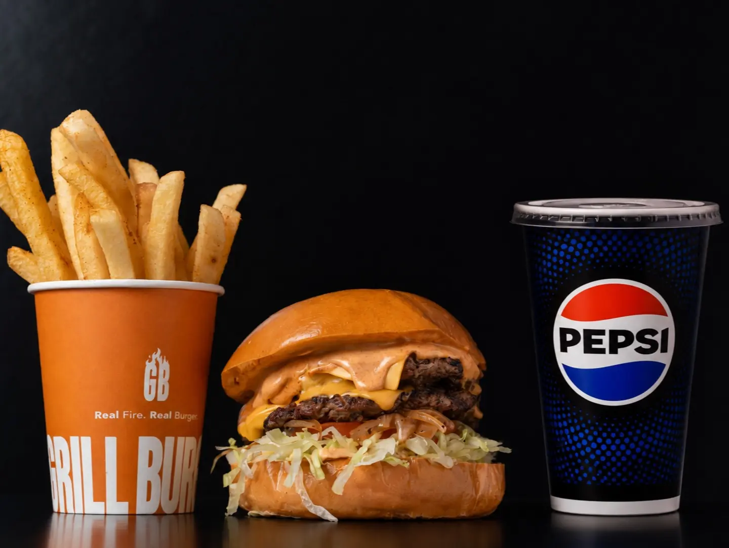 Double Beef Burger Meal