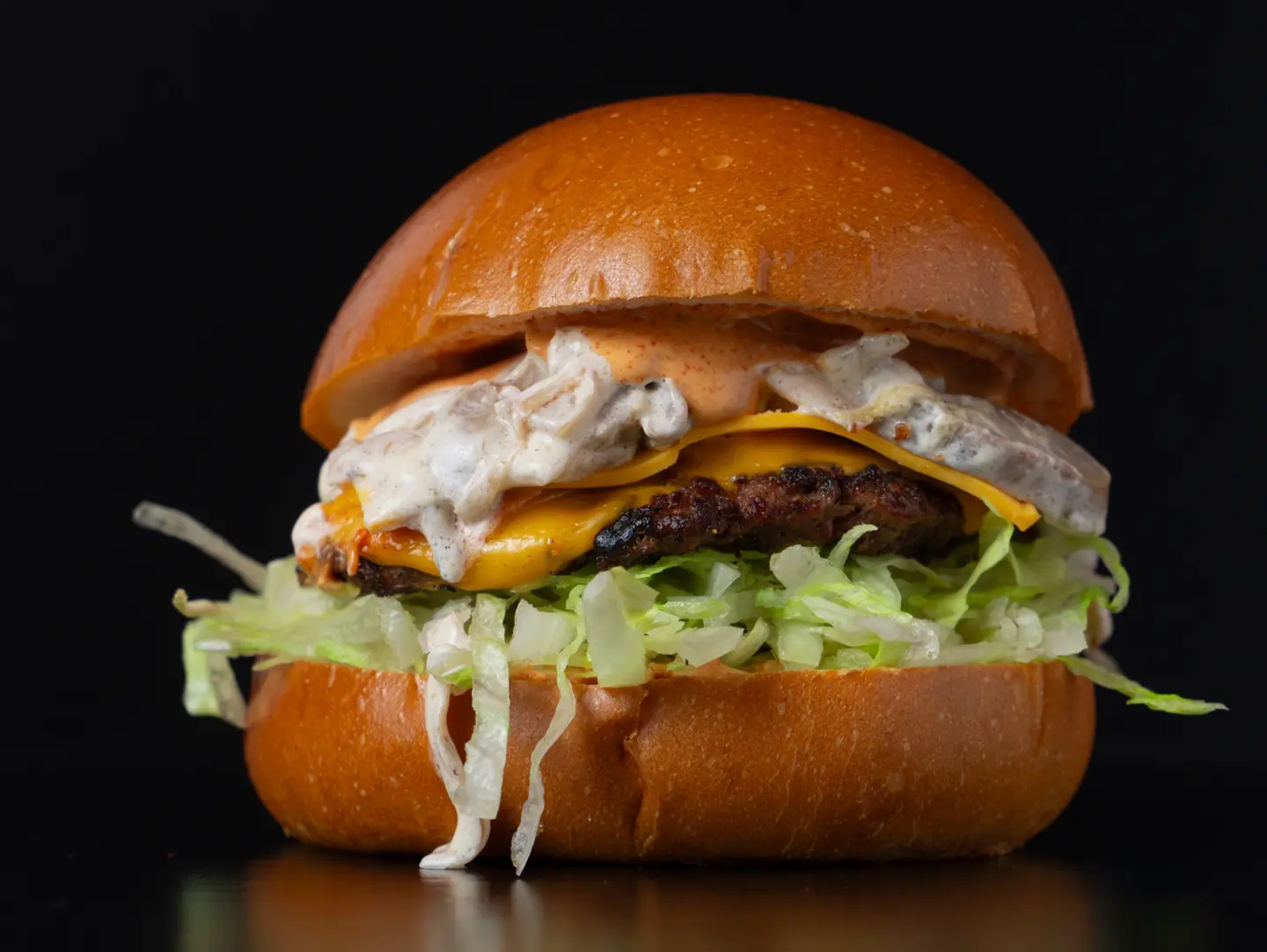 Mushroom Beef Burger - Regular