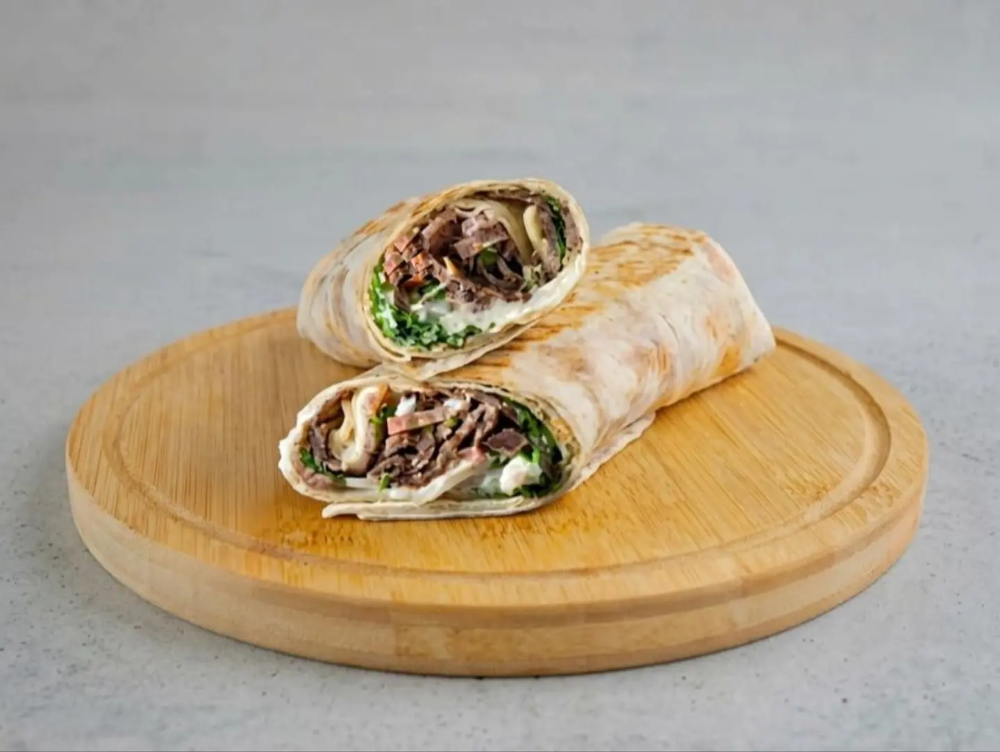 Meat Shawarma On A Griddle