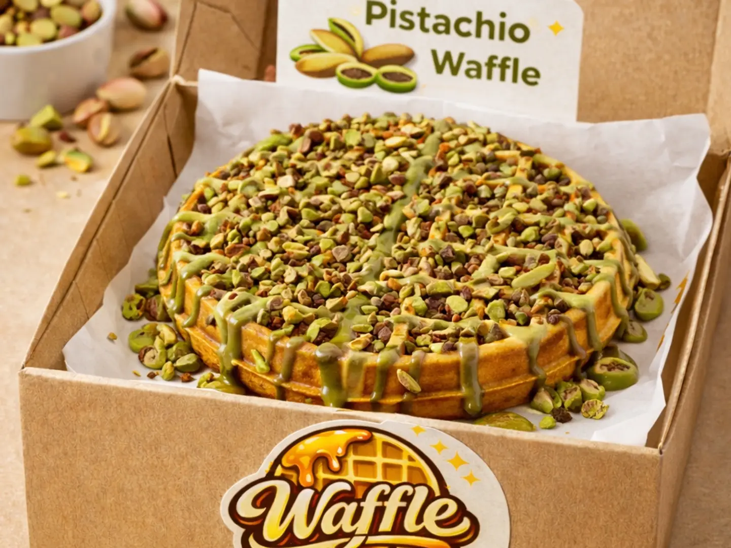 Pistachio Waffle