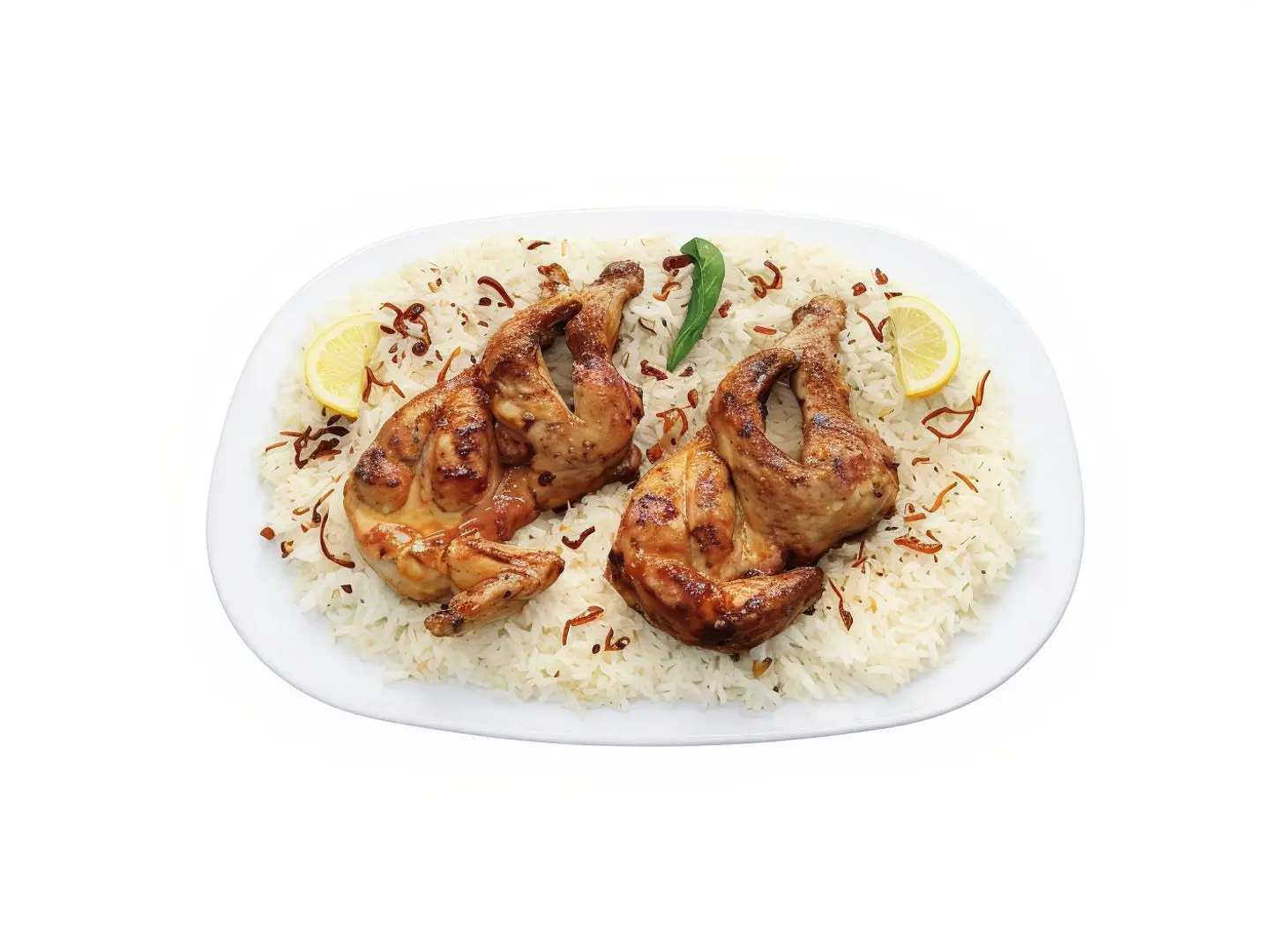 دجاج مظبي مع رز - نص