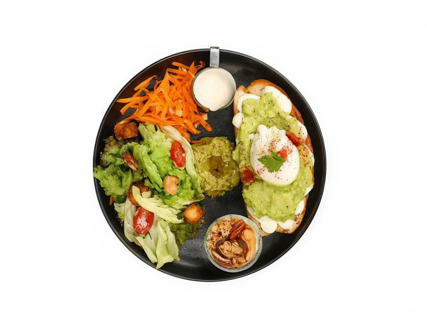 Boiled Eggs With Mashed Avocado