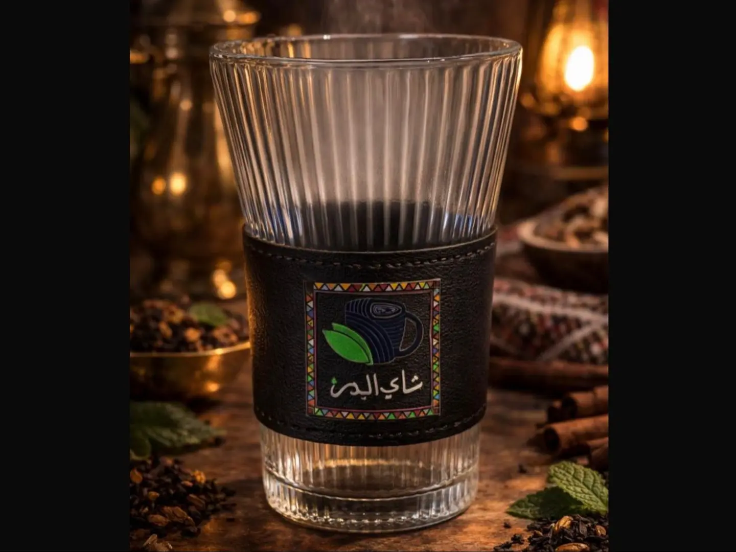 كوب ملكي مع الشاي