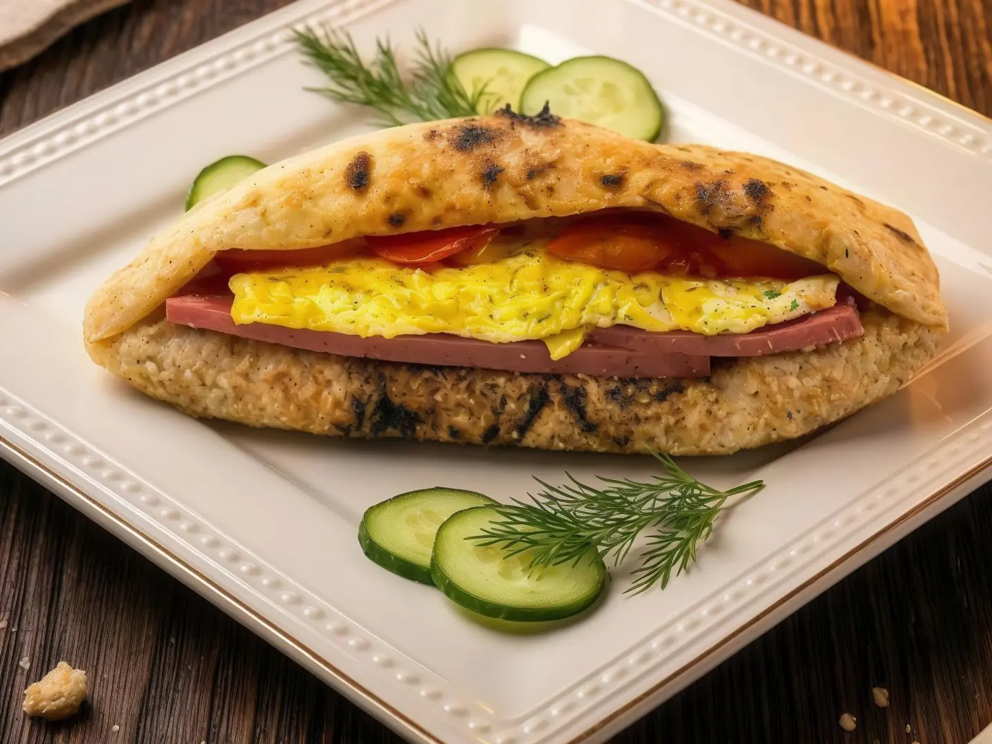 Fried Eggs With Luncheon Meat