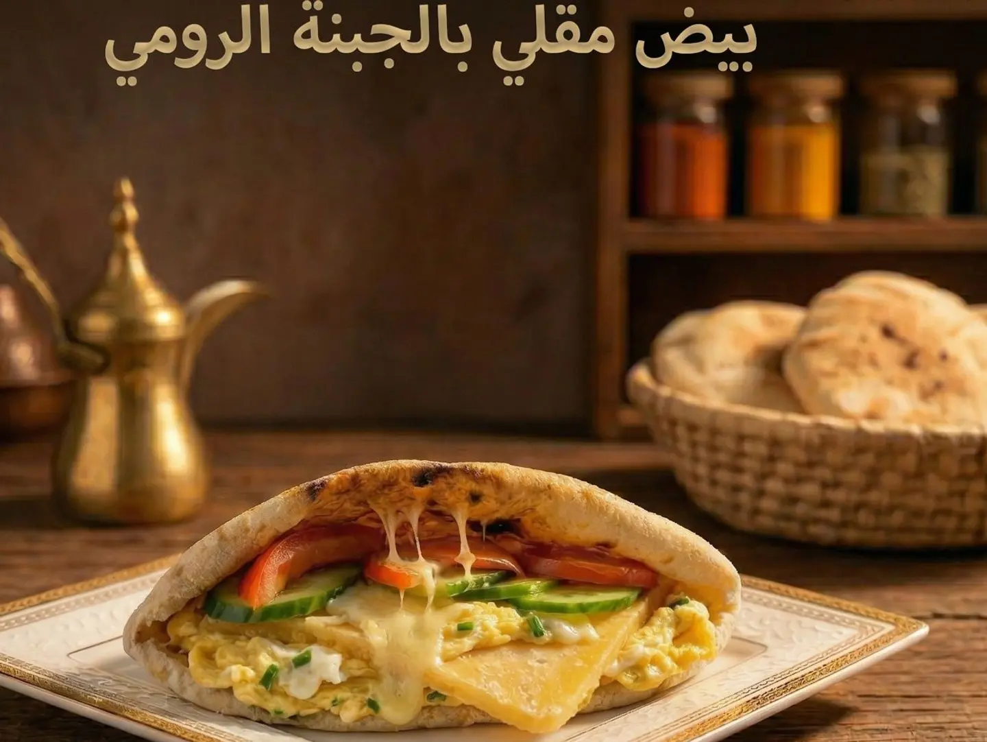 Fried Eggs With Turkey Cheese