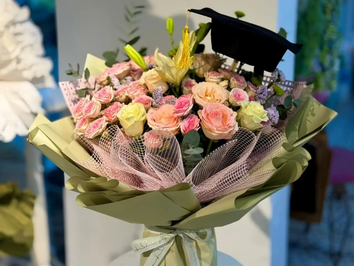 باقة كبيرة مميزة للتخرج 018