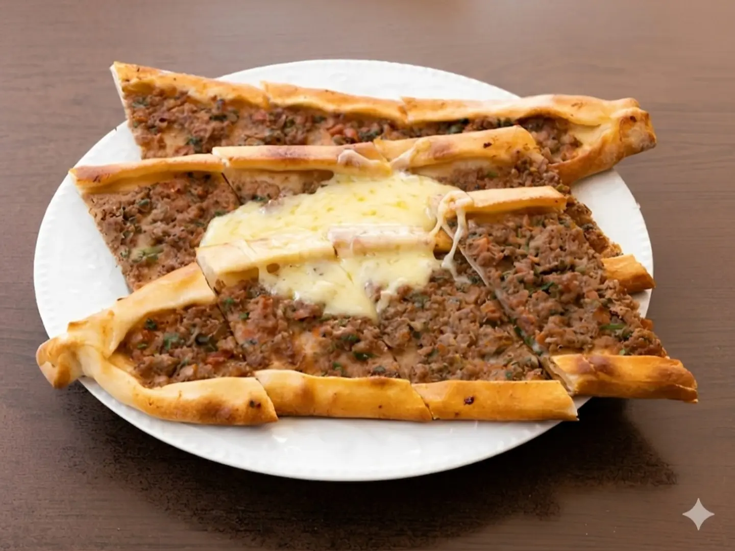 فطيرة لحم بالجبن