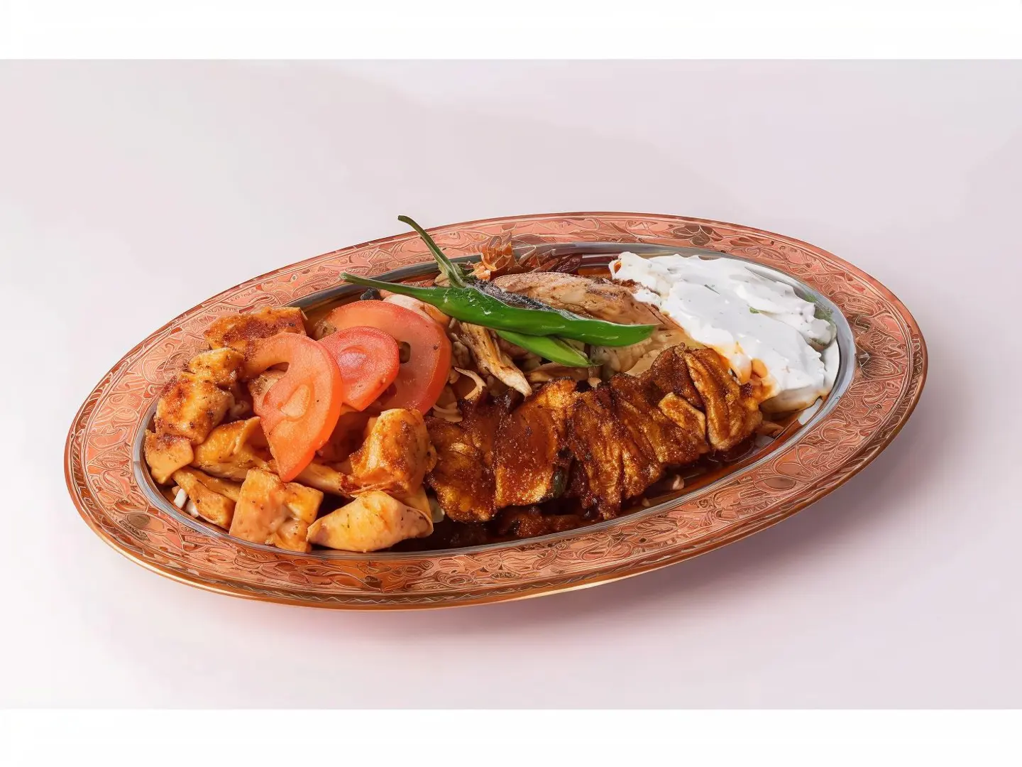 Arabic Shawarma Meal, Iskandar Chicken