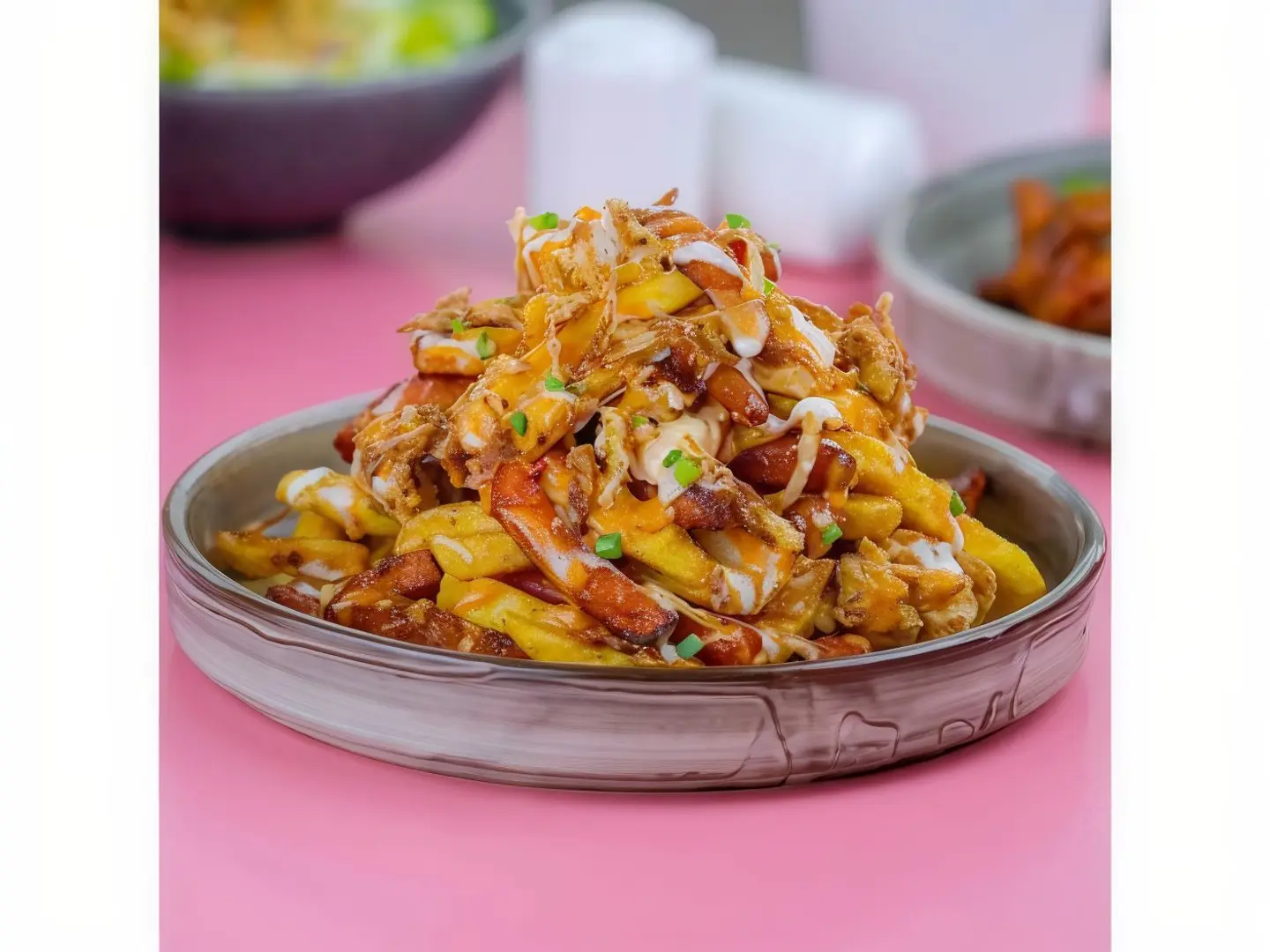 Shawarma Fries With Vegetables Meal, Beef