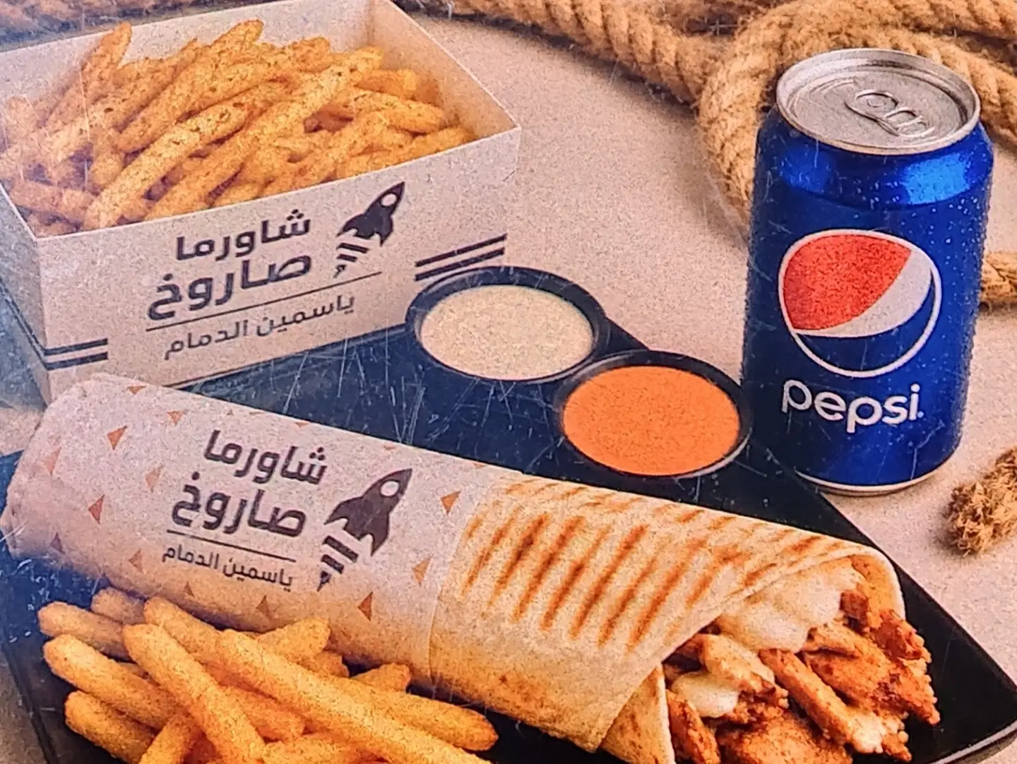بوكس شاورما صاروخ دجاج