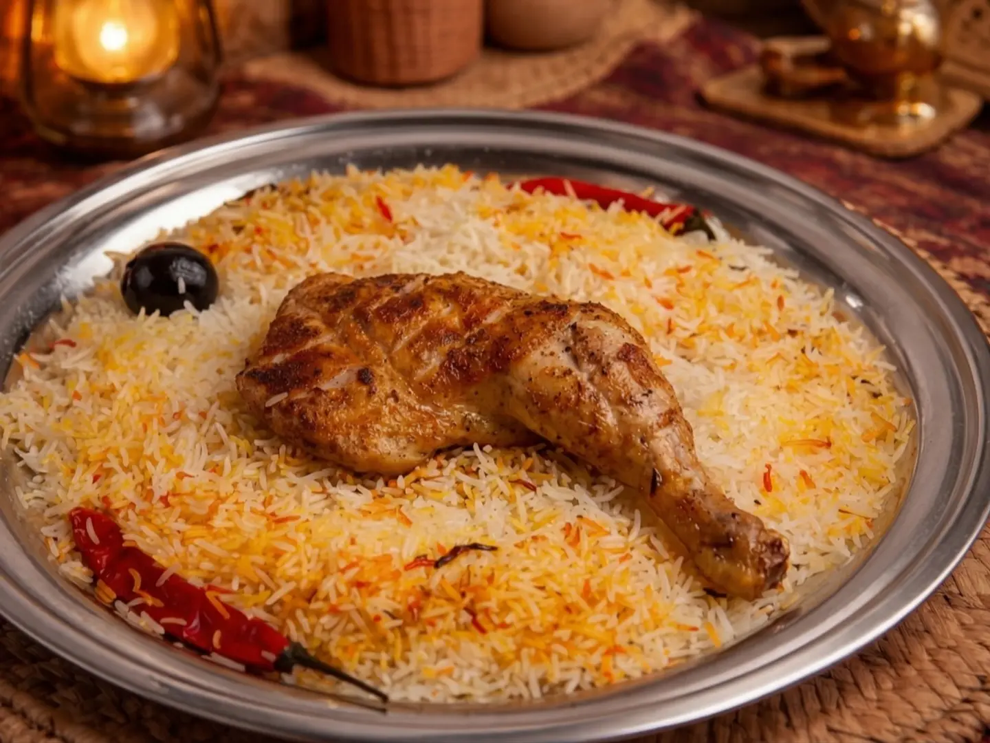 ربع حبة دجاج مظبي