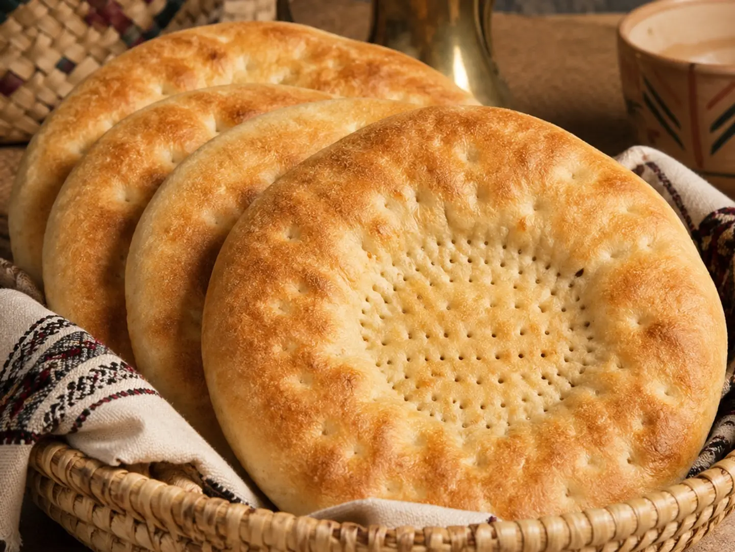 Tamees Bread With Cheese And Sugar
