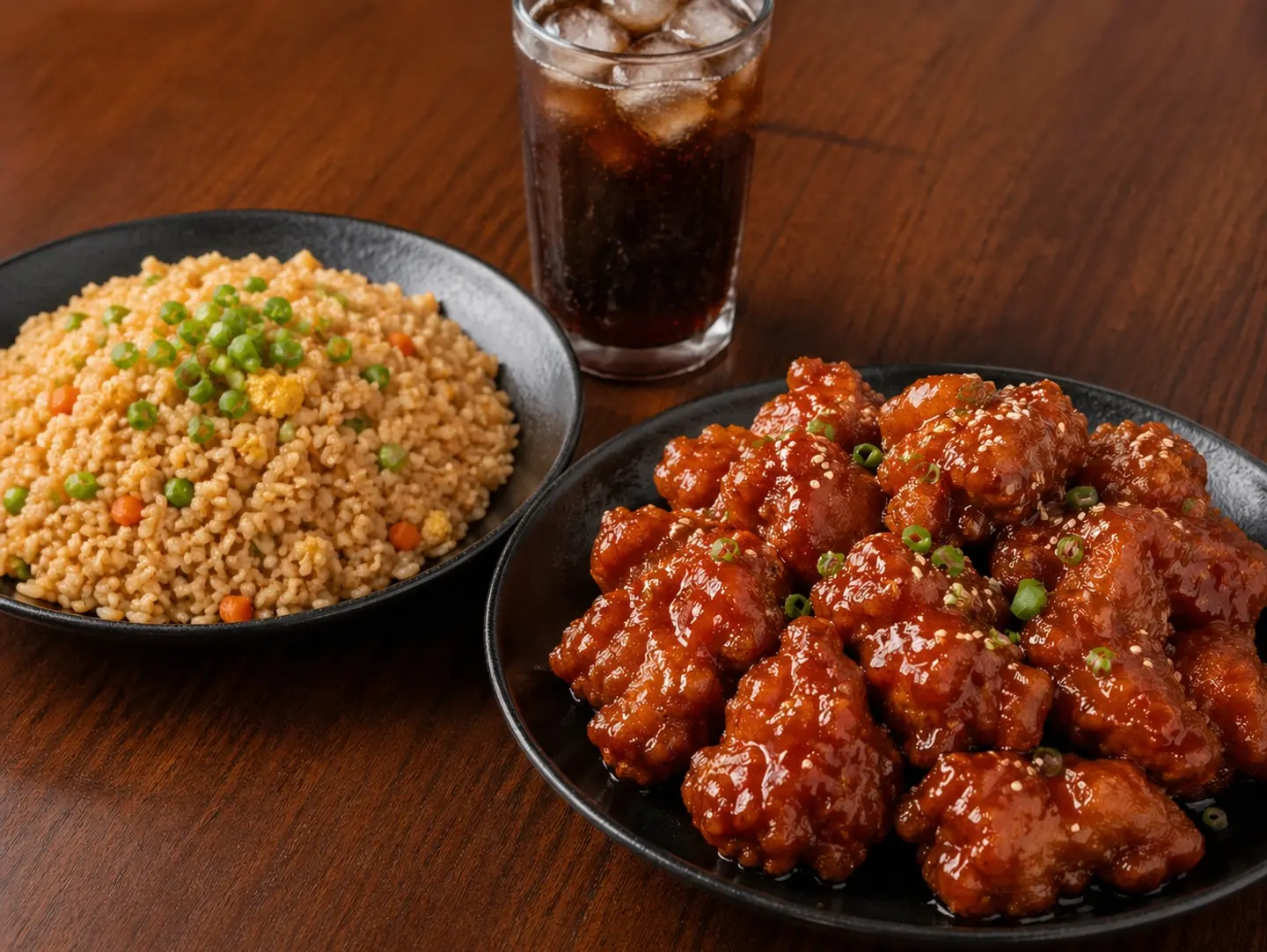 Fried Chicken With Fried Rice