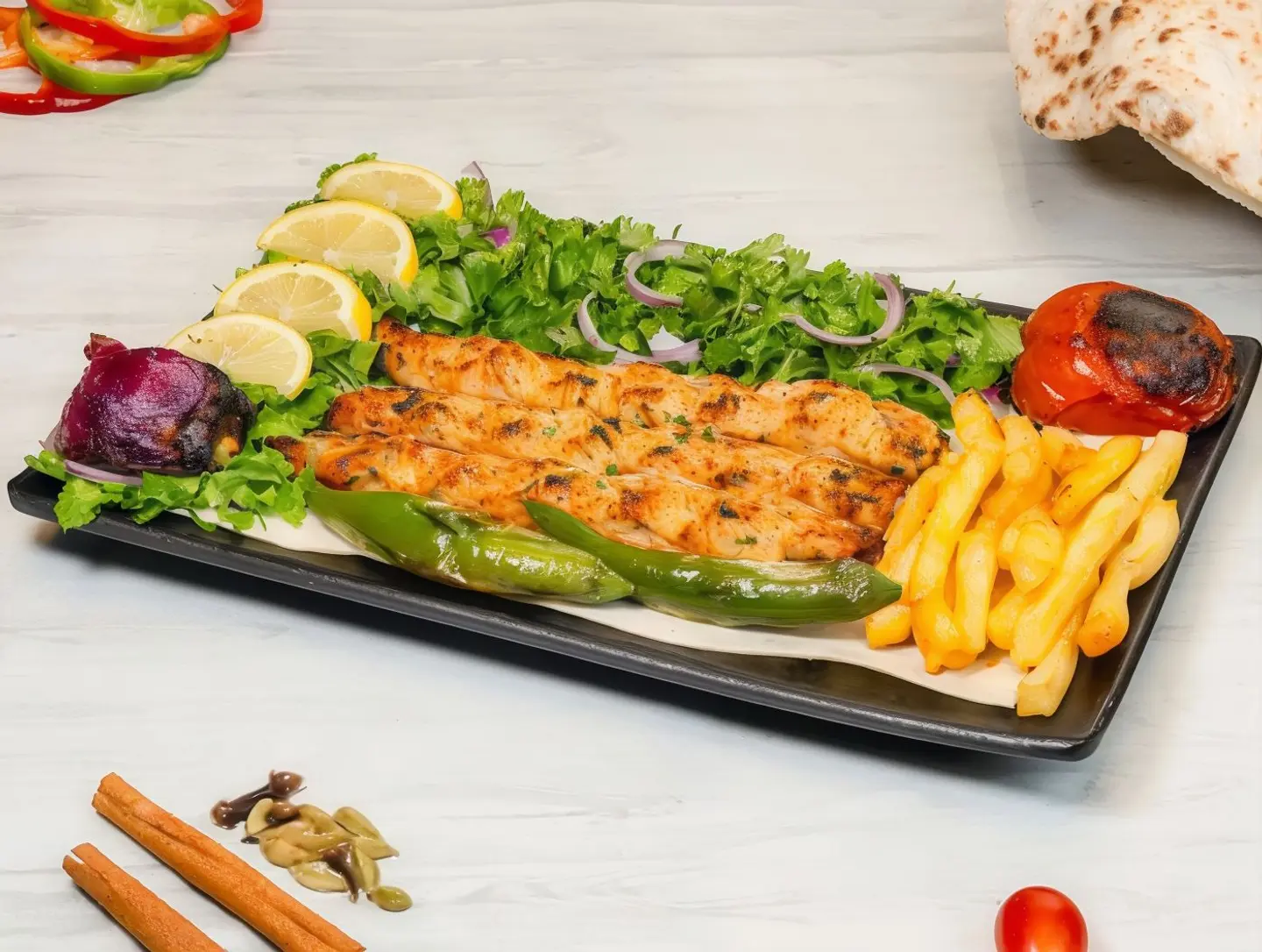 كباب دجاج لشخص واحد
