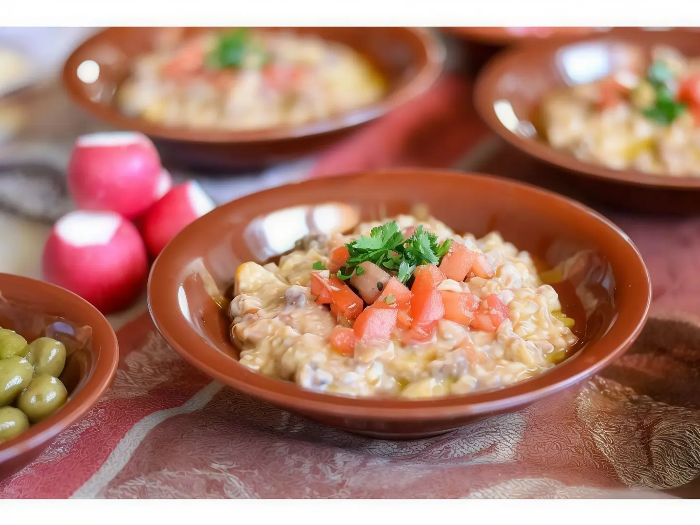فول لبناني بالطحينة