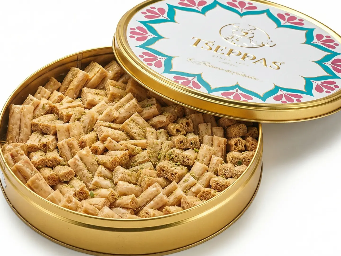 علبة تاج اصابع البقلاوة