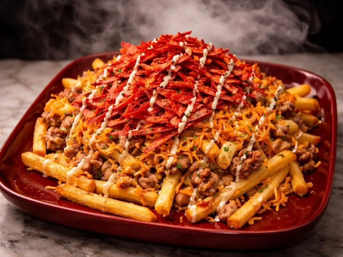 كيو 1 فرايز-لحم