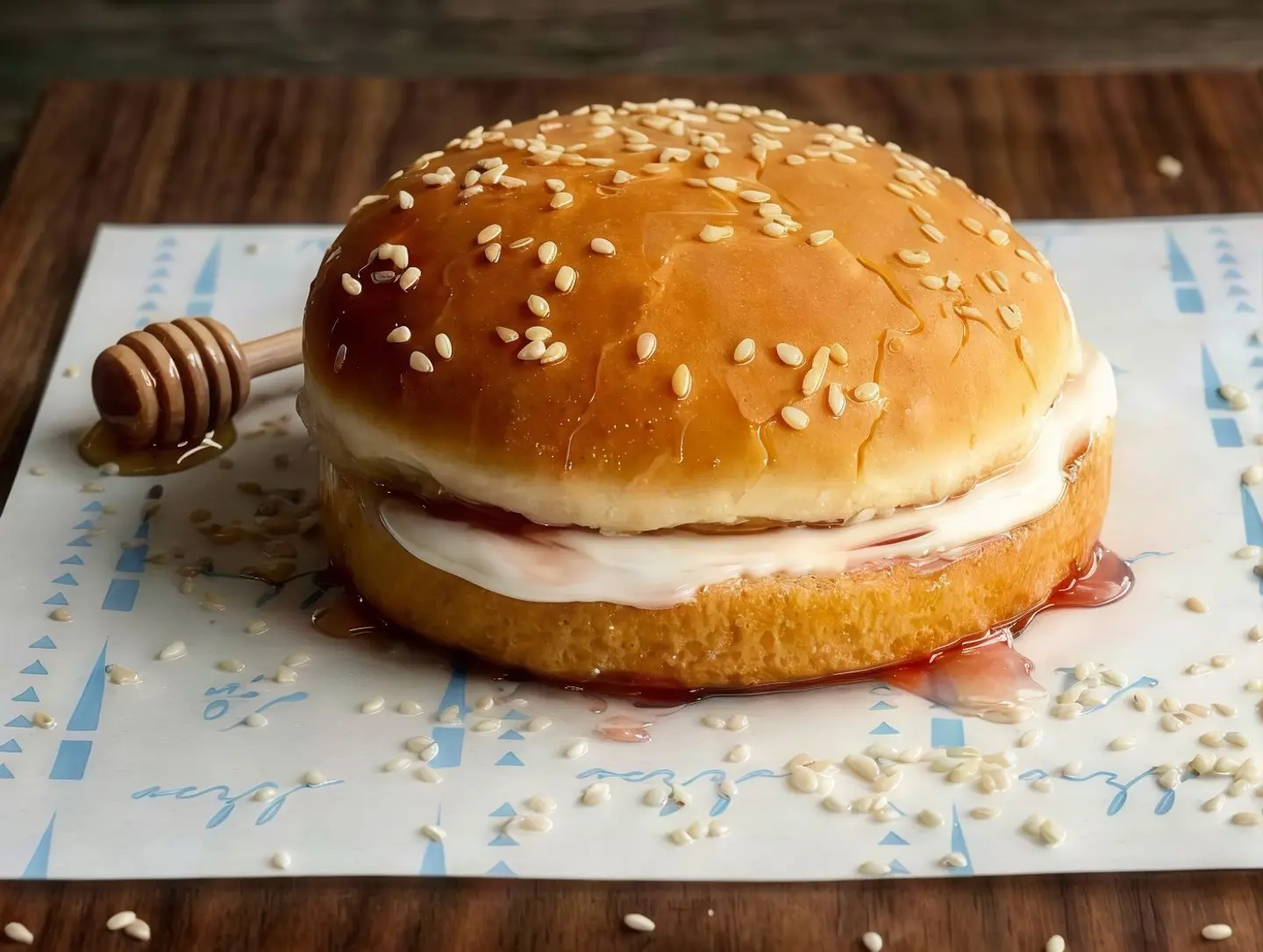 Cheese With Honey Sandwich