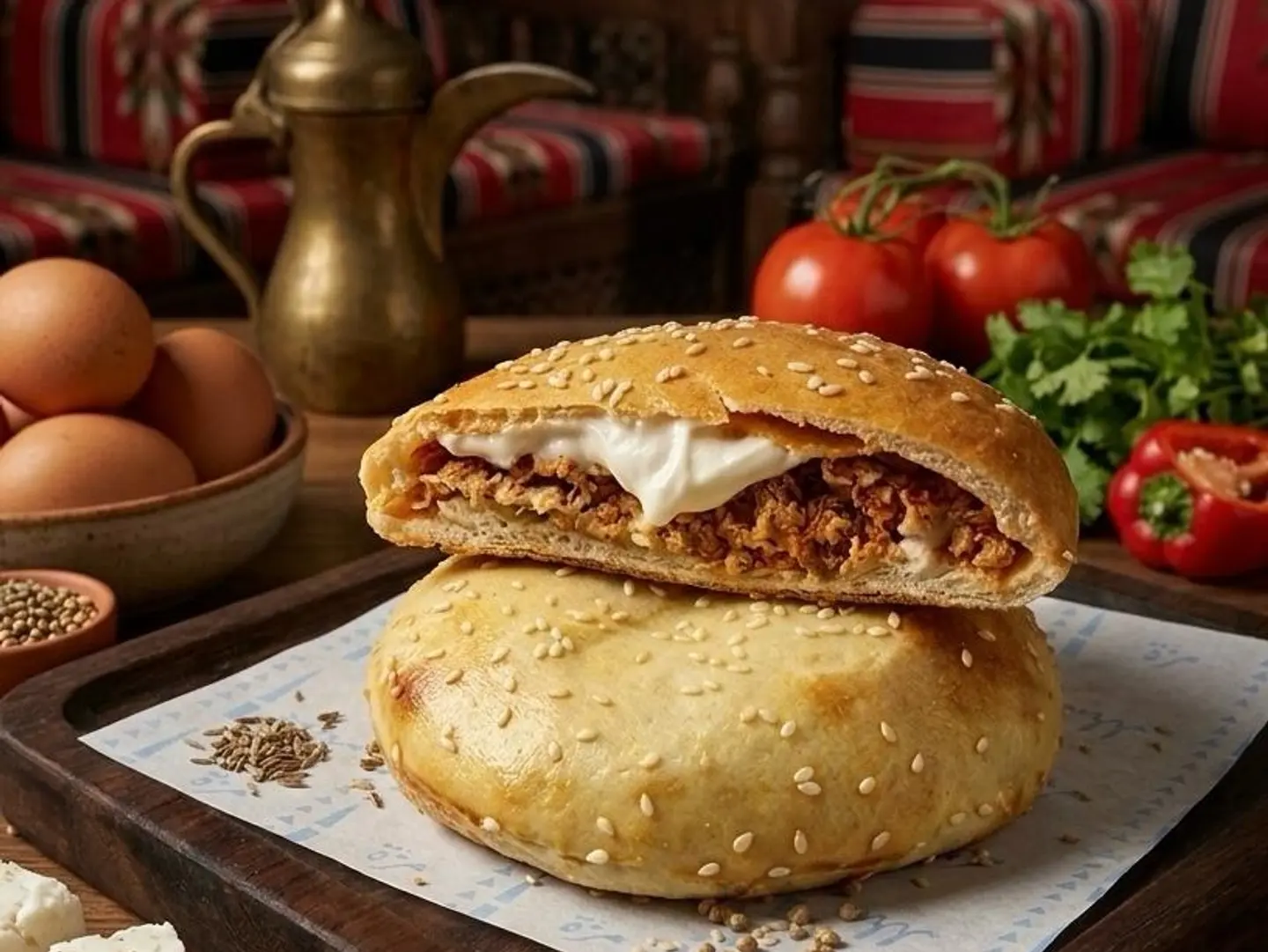 شكشوكة مع جبن