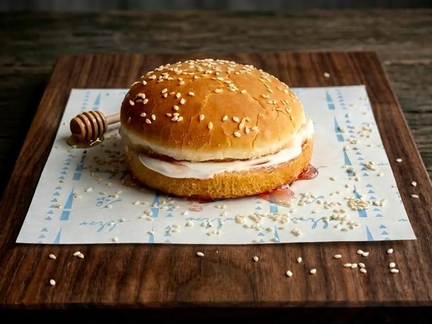 Cheese With Honey Sandwich