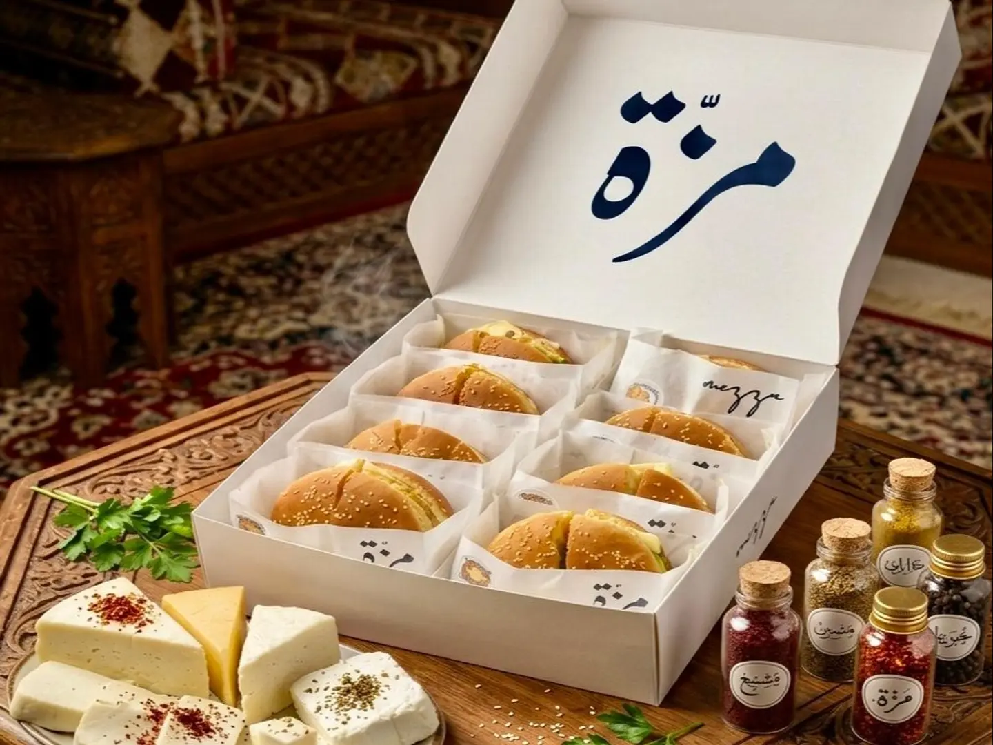 بوكس ساندويتشات البيض والحلو