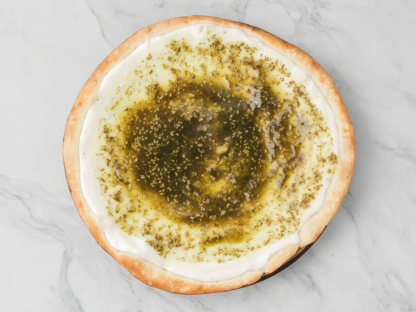 منقوشة لبنة زعتر