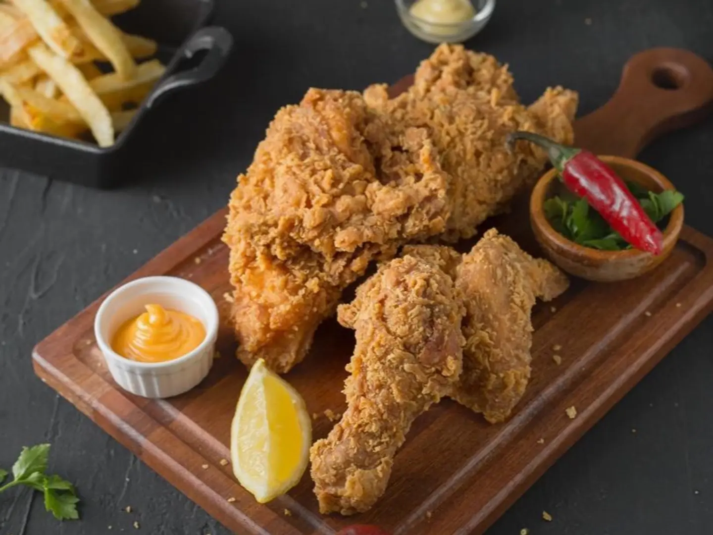 Spicy Crispy Broasted Chicken