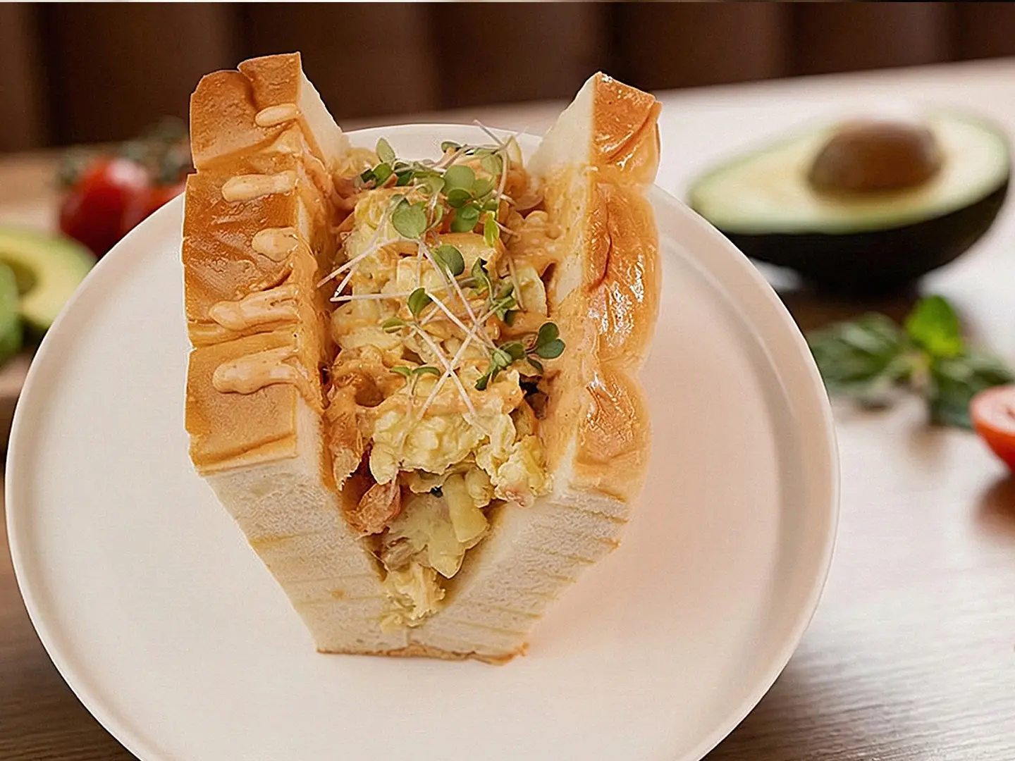 Shakshuka Egg Brioche