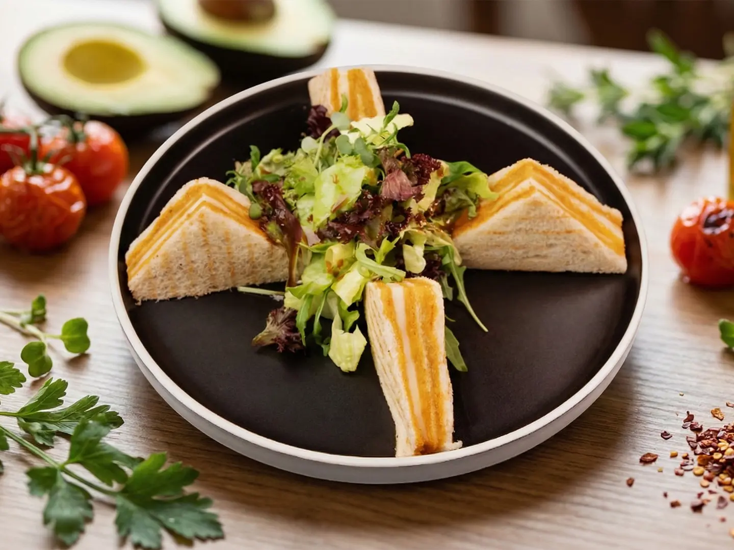 Triple Cheese Grilled Toast