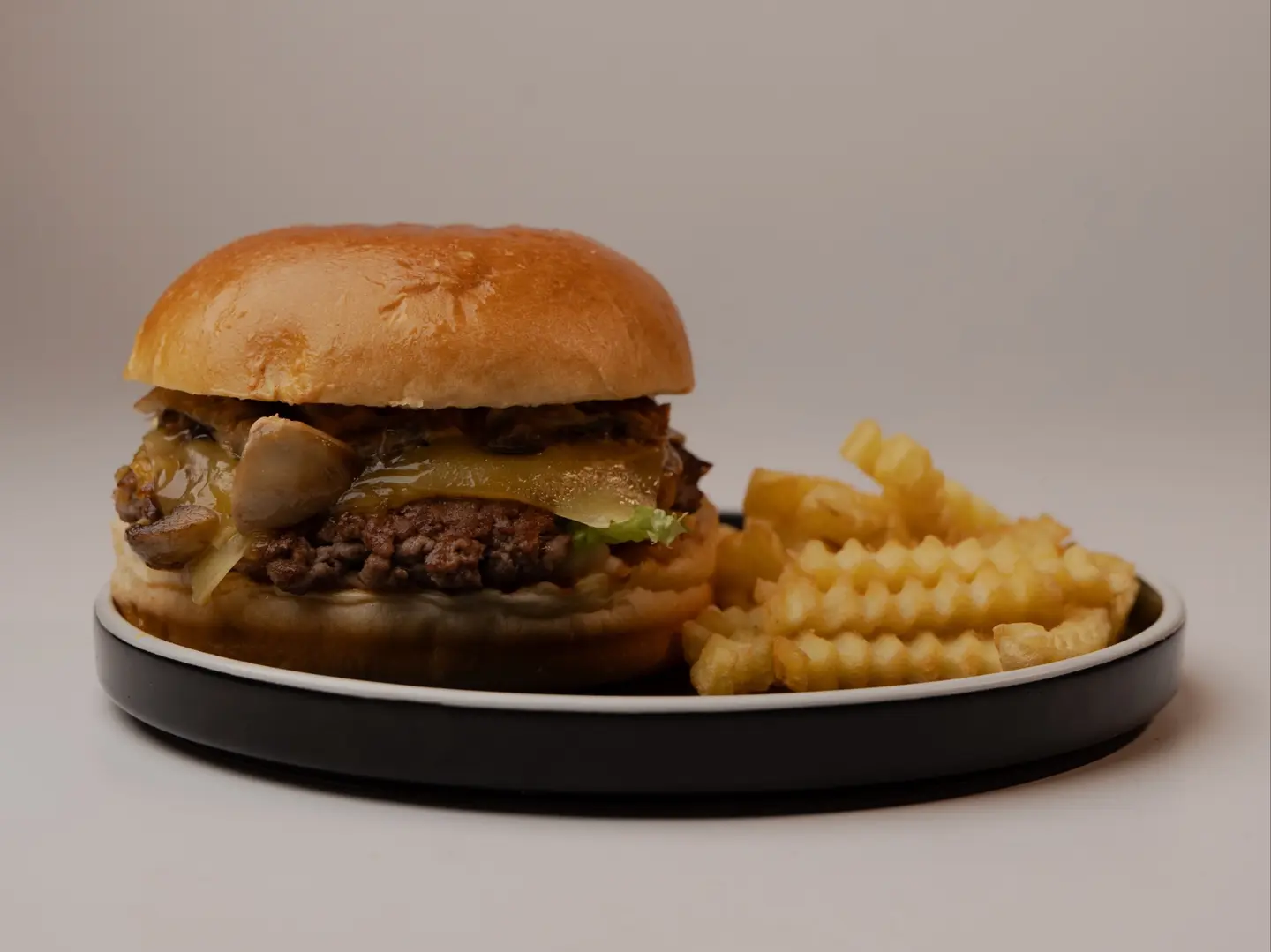 Swiss Mushroom Burger