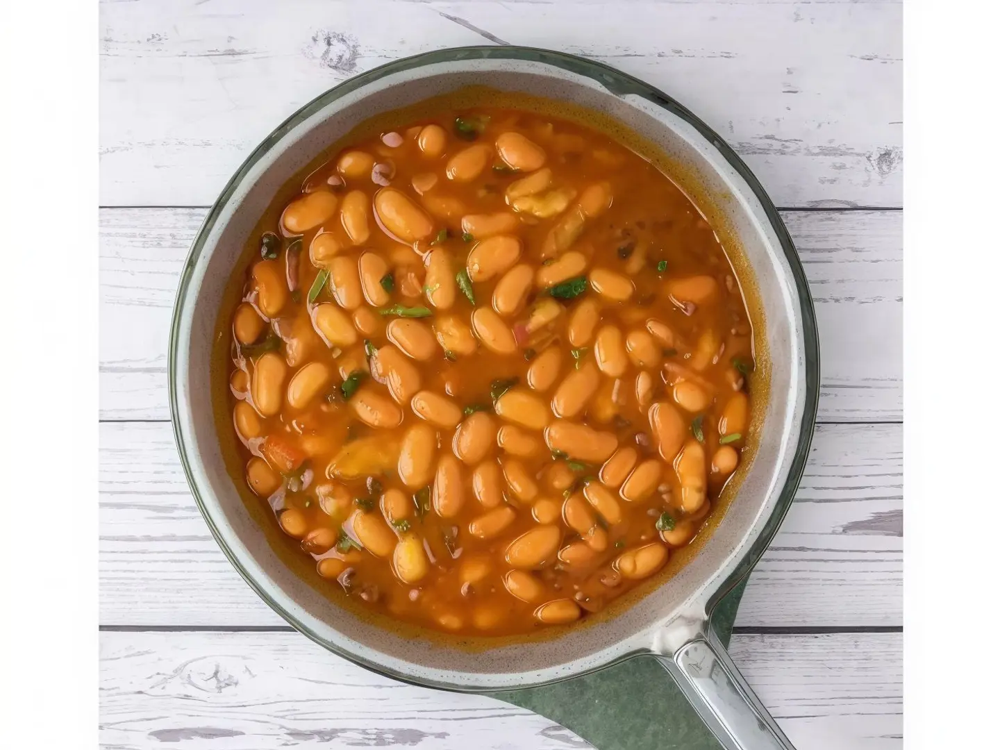 صحن فاصوليا ساده