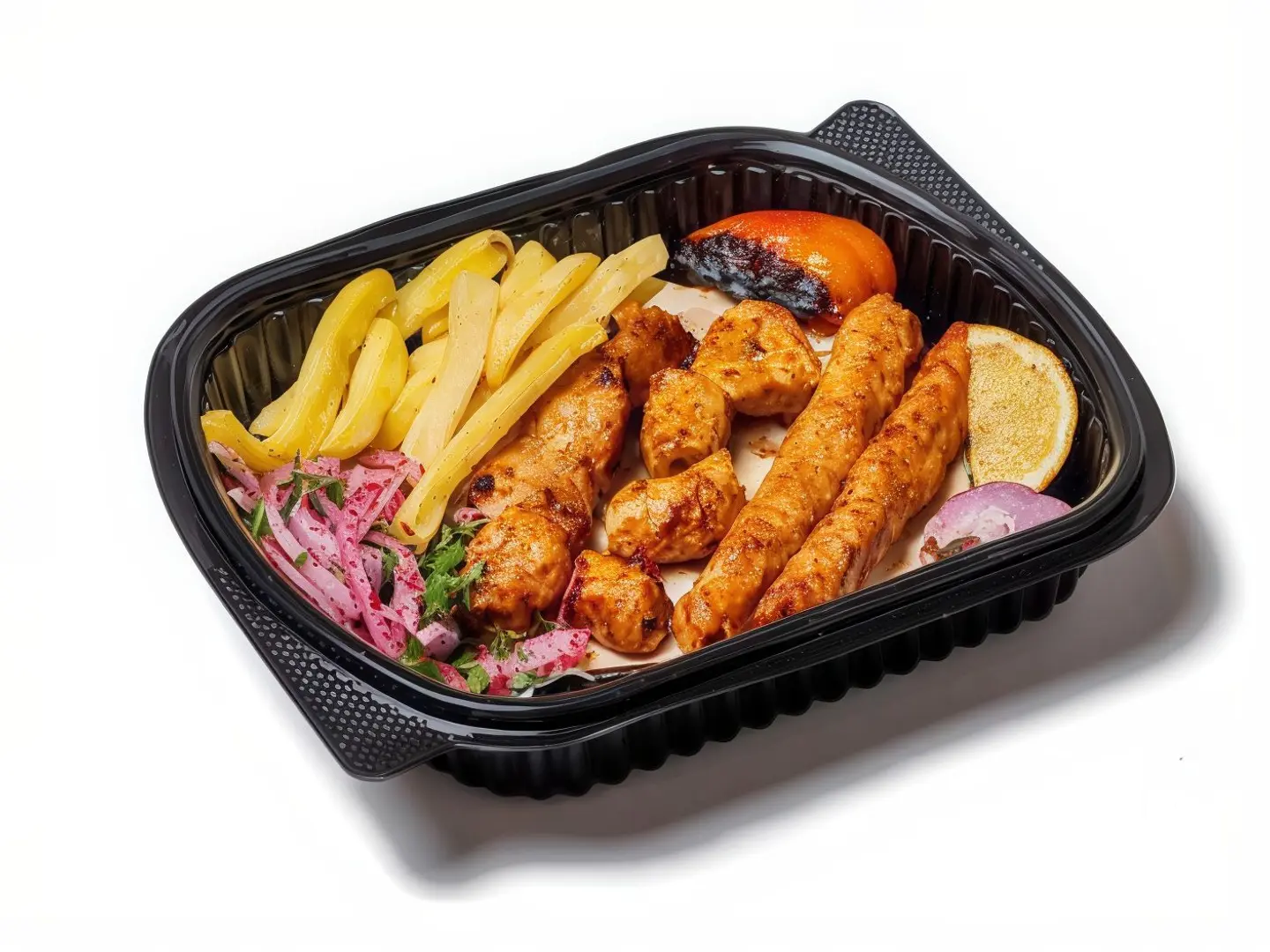 نص شيش مع تمن لحم أوصال و تمن سجق