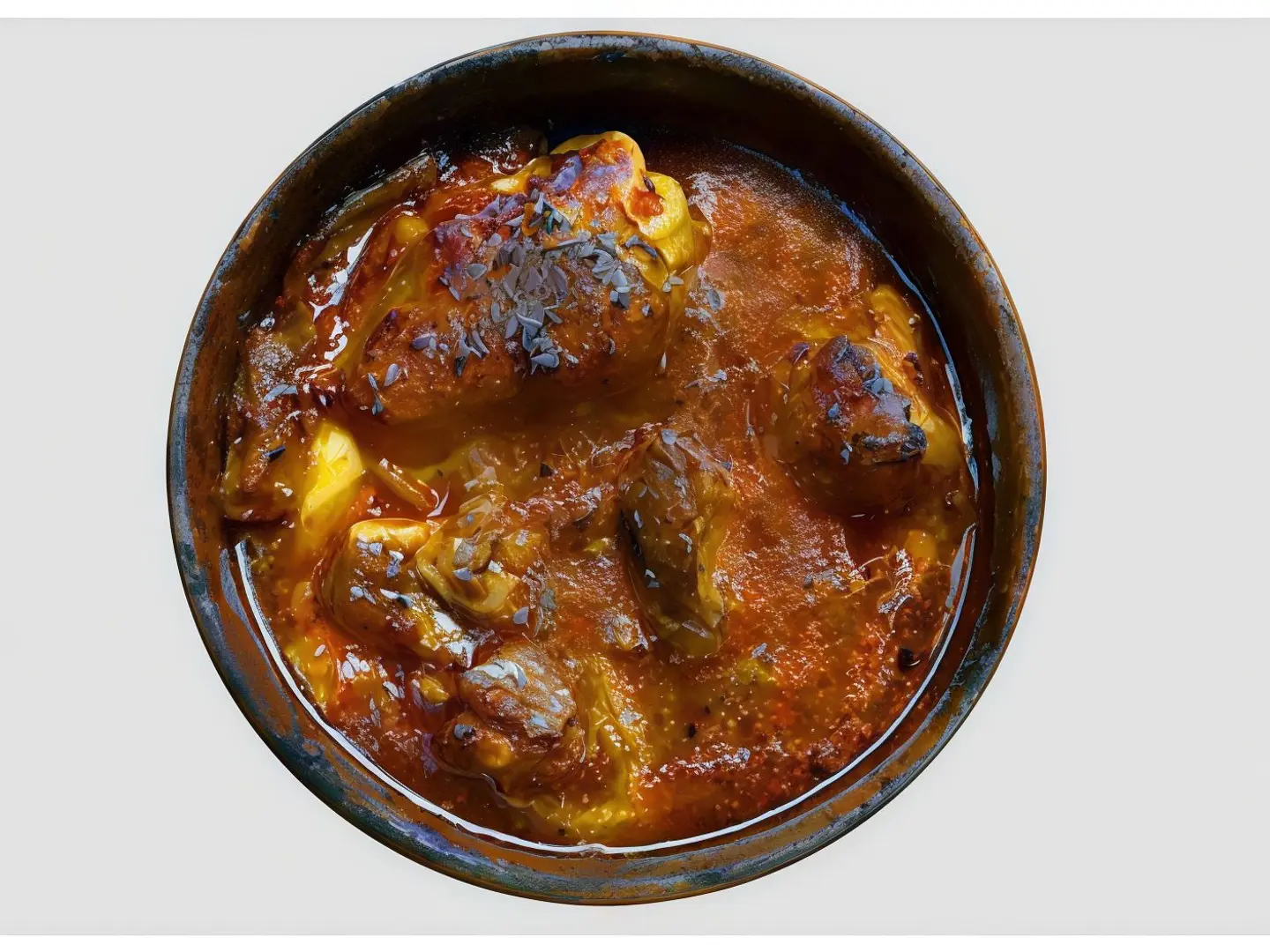 طاجن كوارع مع أرز